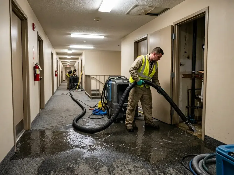 multi-unit-apartment-hallway-f-005 — frequently asked questions, Emergency Burst Pipe Water Extraction & Removal in Sioux Ce…